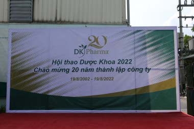 DK PHARMA TỔ CHỨC HỘI THAO DƯỢC KHOA 2022 MỪNG KỶ NIỆM 20 NĂM THÀNH LẬP CÔNG TY