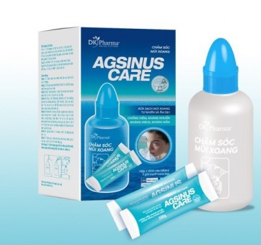 Bộ bình rửa và muối nano bạc chăm sóc mũi xoang AGSINUS CARE